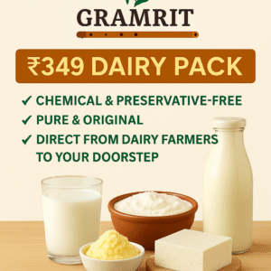 Gramrit Special Dairy Pack – Just ₹349! - Pure Gavran Goodness in Every Drop!